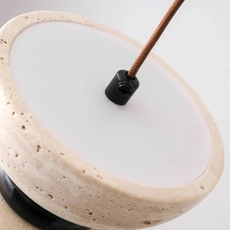 Afralia™ Yellow Travertine LED Pendant Light - Modern Nordic Acrylic Hang Lamp