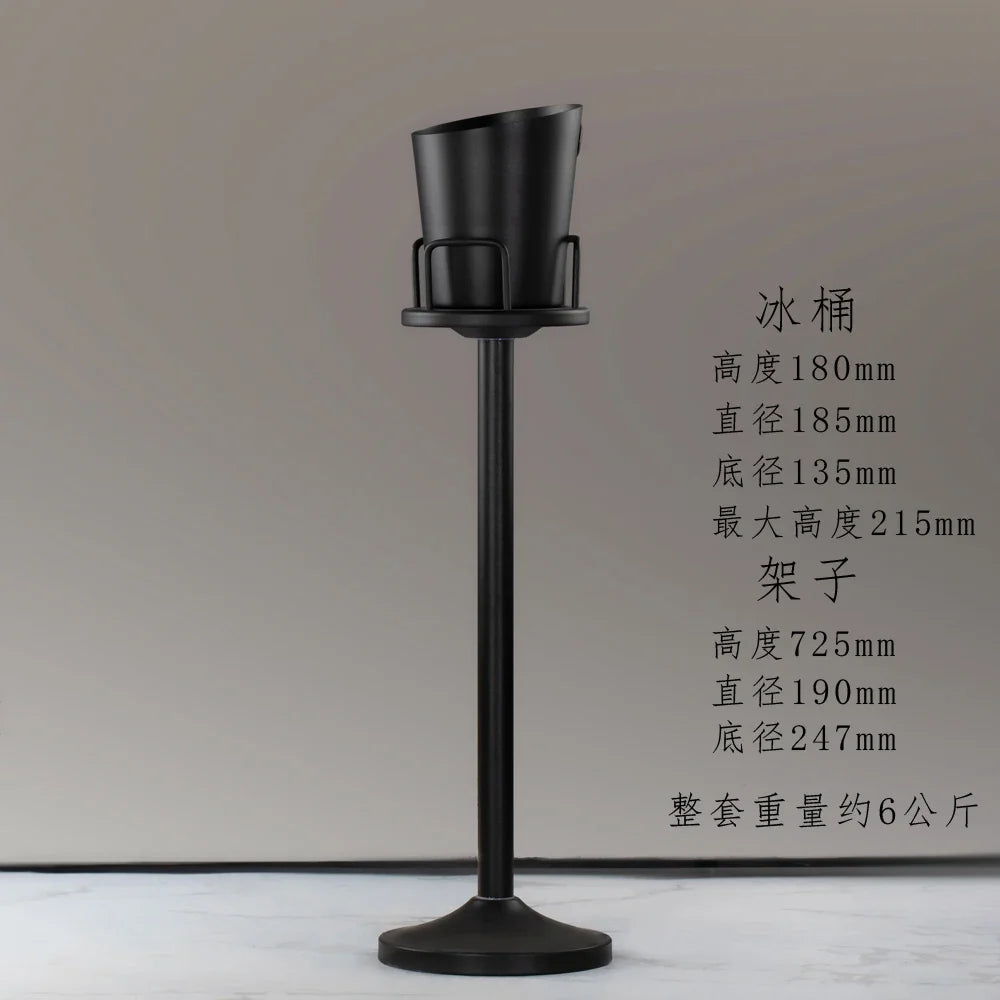Afralia™ Stainless Steel Ice Bucket Stand for Champagne, Wine & Beer Cooling