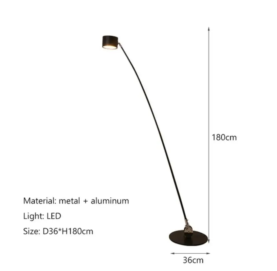 Afralia™ Nordic Sampei Floor Lamp: Minimalist LED Standing Light for Villa, Hotel, Bedroom