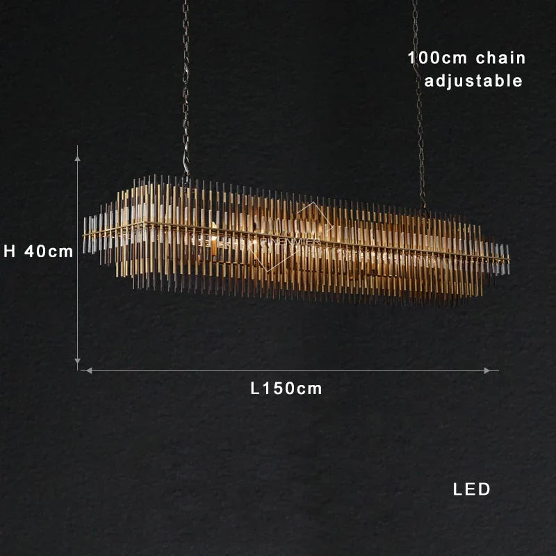 Afralia™ Copper & Glass LED Chandelier: Modern Art Deco Luxury Ceiling Lighting