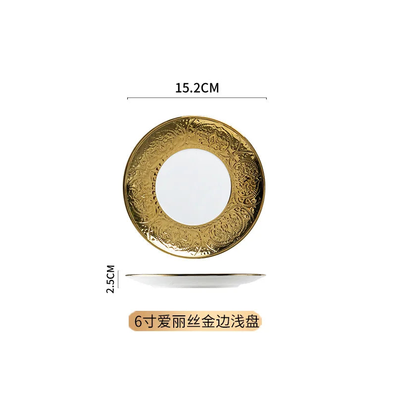 Afralia™ Nordic Ceramic Dinner Plate Set