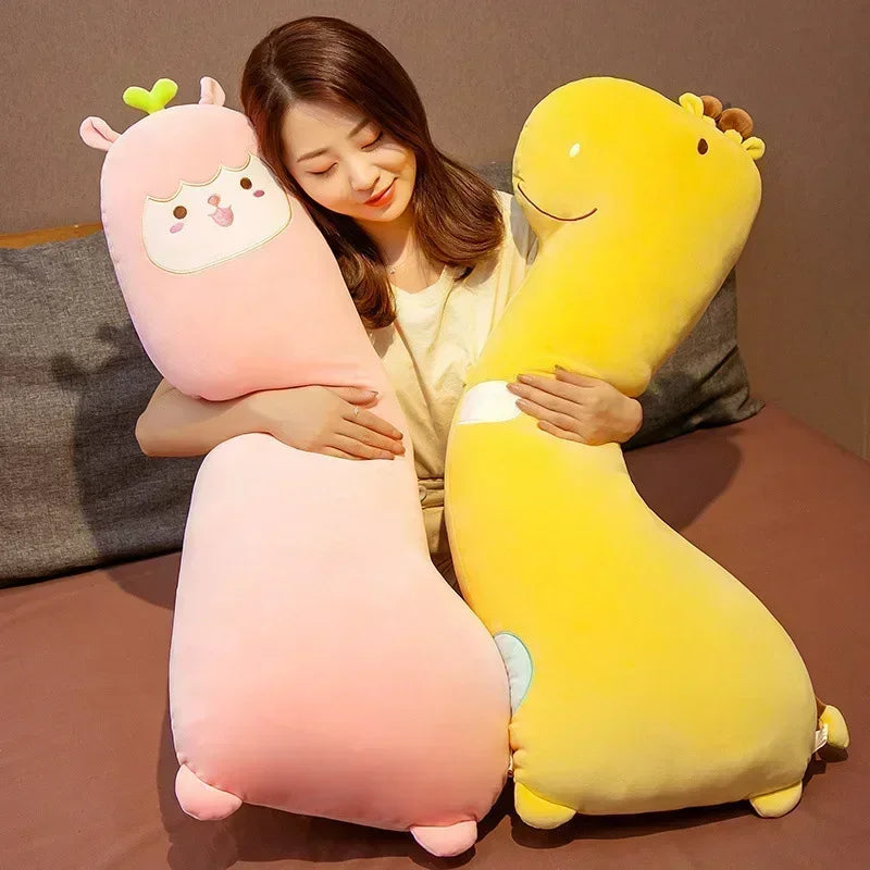 Afralia™ Cartoon Animal Side Sleep Body Pillow: Soft Cozy Long Pillow for Girlfriend, Schoolmate - Cute Birthday Gift