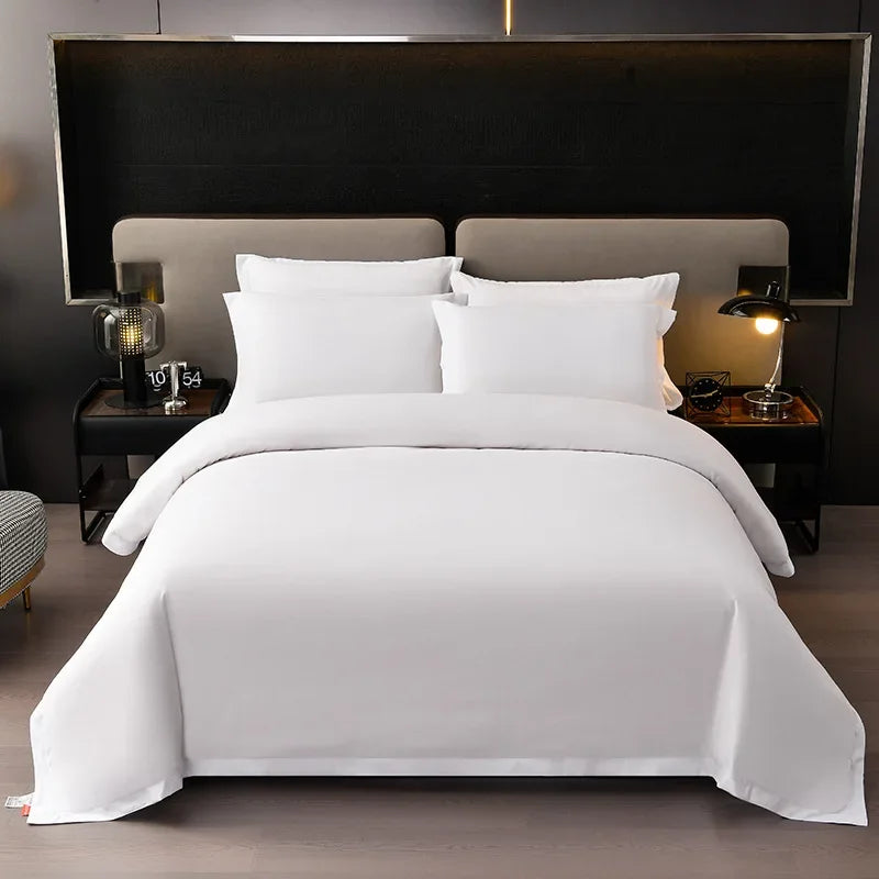 Afralia™ Solid Color Hotel Homestay Bedding Set - Wrinkle-free & Durable