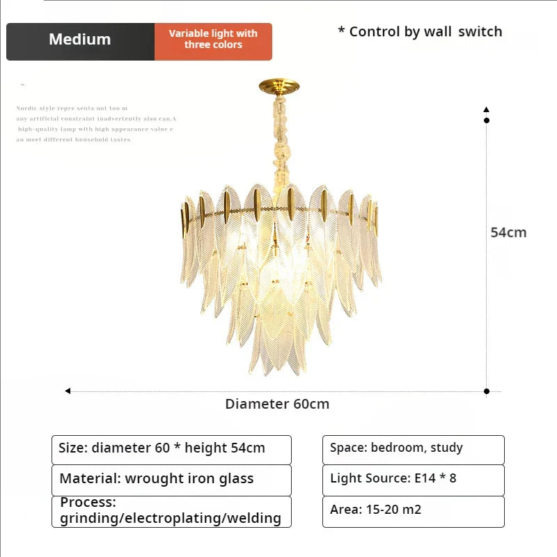 Afralia™ Post-Modern Light Luxury Chandelier for Living Room, Dining Room, and Bedroom