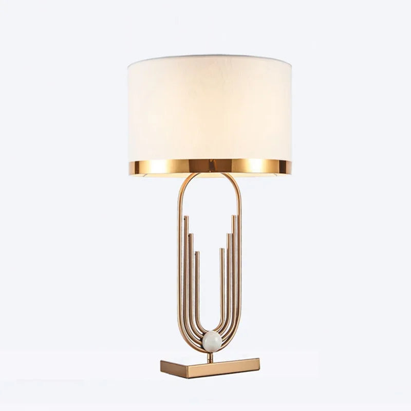 Afralia™ Brass Table Lamp: Modem Luxury Antique Gold Lighting for Home Decor & Office Room