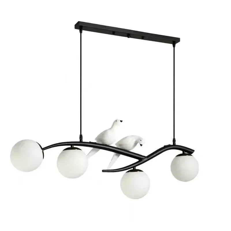 Afralia™ Nordic Bird Chandelier: Elegant Ceiling-Mounted Pendant Light for Home Dining & Living Rooms