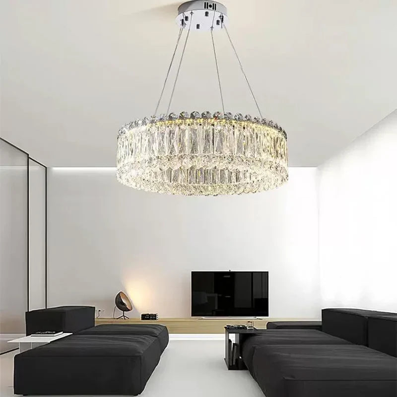 Afralia™ Crystal Chandelier: Modern Luxury Design for Bedroom, Living Room, Hotel & Lobby