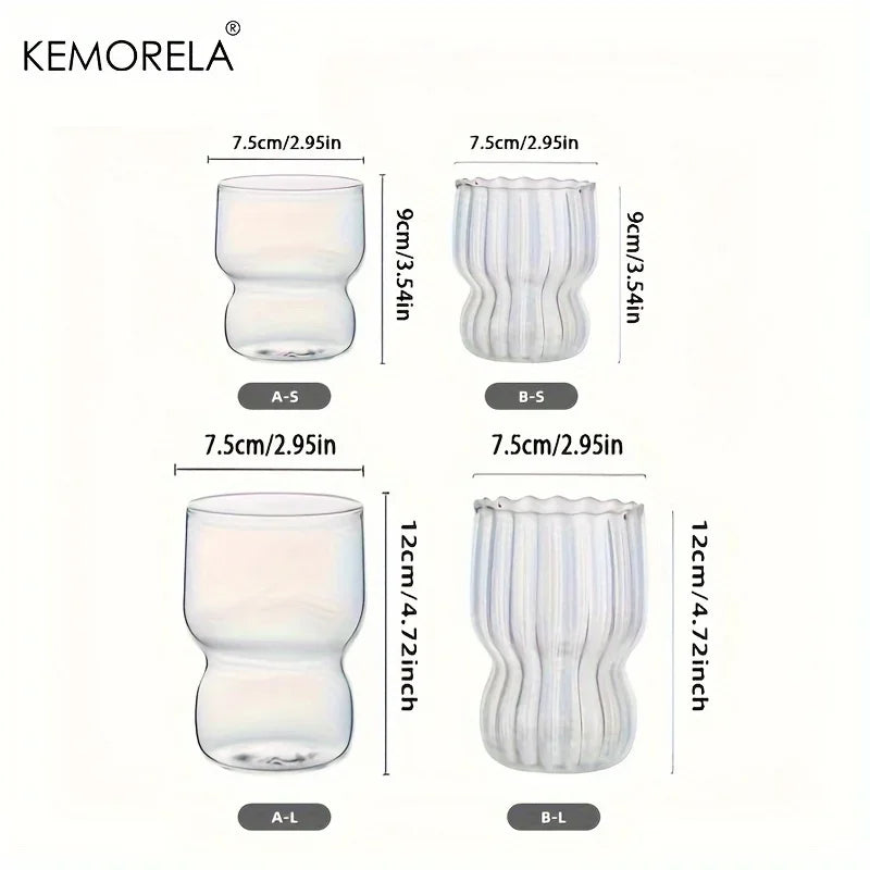 Crystal Clear Glass Tumbler Set | Heat-resistant Drinkware for Home and Office