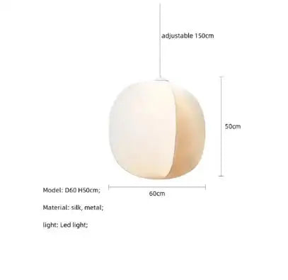 Afralia™ Silk Pendant Lights: Modern Wabi Sabi Design for Dining, Bedroom, Bar & Study