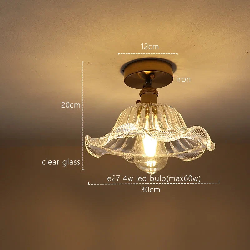 Afralia™ Green Stripe Glass Pendant Lamp Fixture for Home Decor & Kitchen Lighting