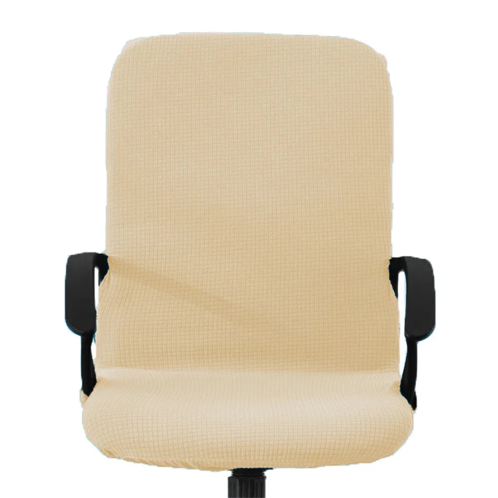 Afralia™ Solid High Armchair Cover Elastic Accent Seat for Home Office
