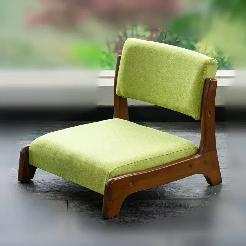 Afralia™ Legless Tatami Chair with Back Support for Reading & Meditation