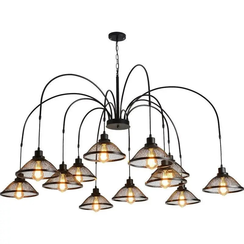 Afralia™ Industrial Pendant Lamp for Living Room Dining Bar Cafe Loft Retro Chandelier