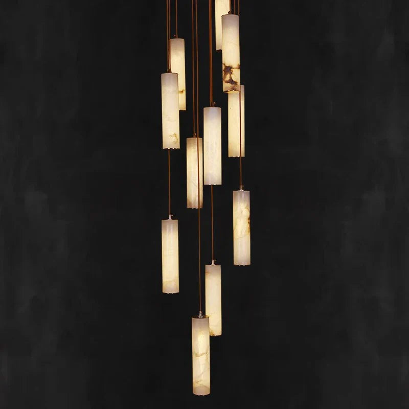Afralia™ Stylish LED Pendant Chandeliers for Living Room Staircase Indoor Lighting