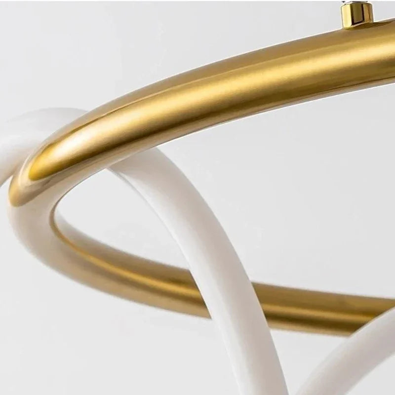 Afralia™ Musical Note Linear Light: Modern Nordic Pendant Lamp for Living Room