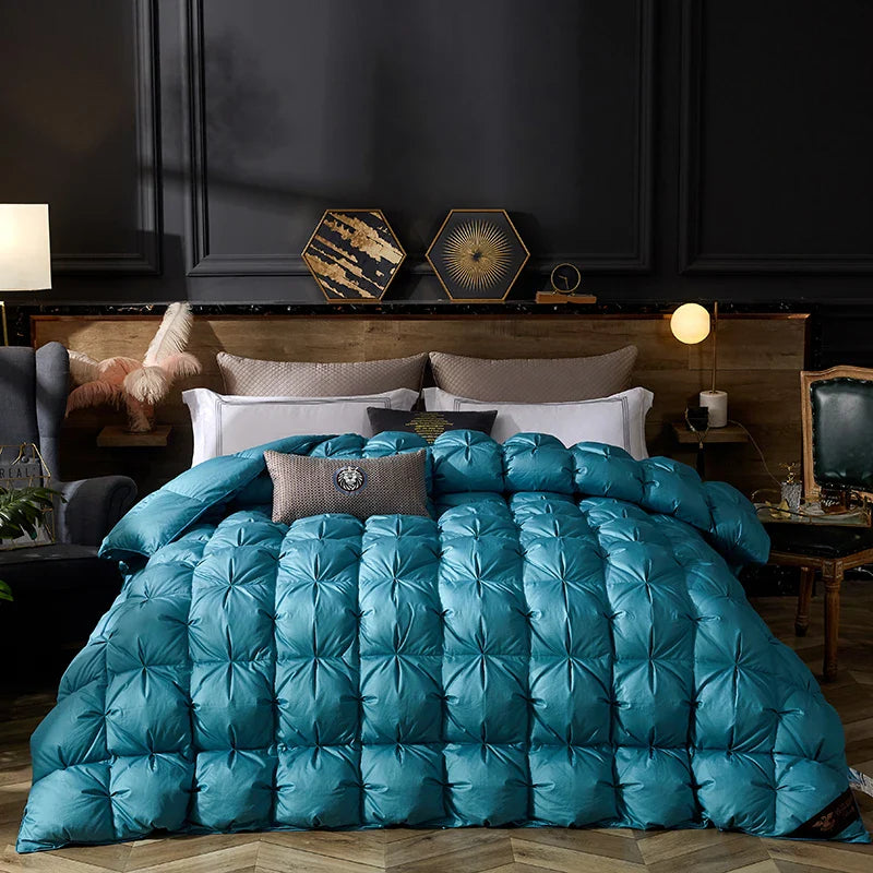 Afralia™ Twist Flower Cover Goose Down Comforter - Five Star Winter Bedding