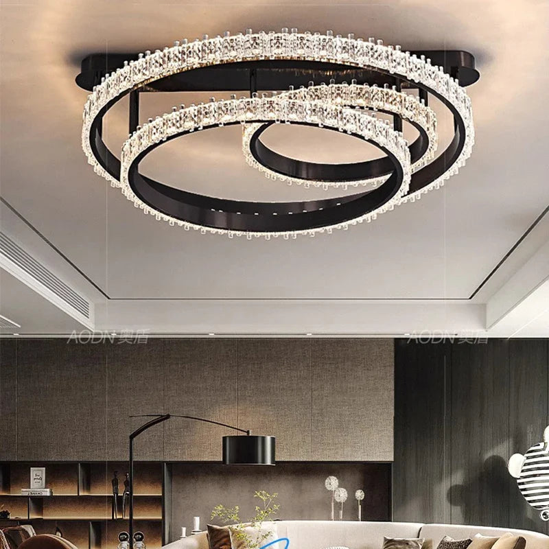 Afralia™ Nordic Smart LED Ceiling Lights for Home Bedroom Living Room Indoor Lighting