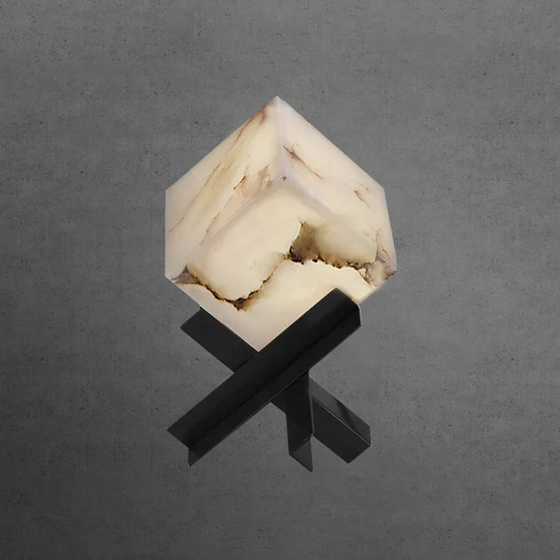Afralia™ Cube Marble Table Lamp for Nordic Style Decoration
