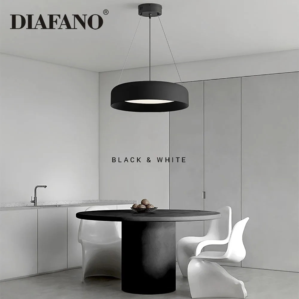 Afralia™ Round Ring LED Chandelier for Modern Minimalist Home Decor