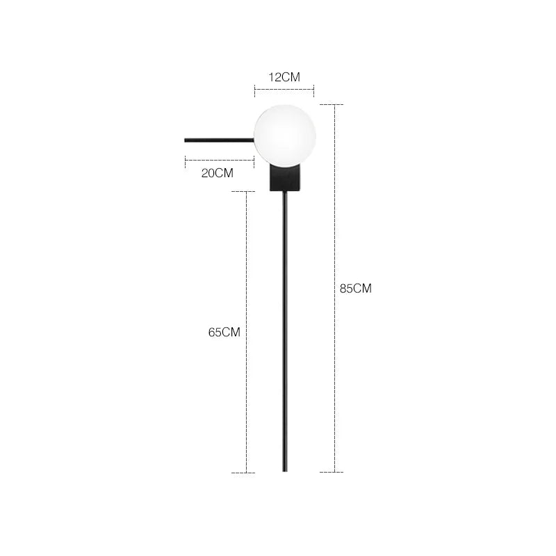 Afralia™ Glass Ball Wall Lights for Modern Home Decor and Artistic Lighting