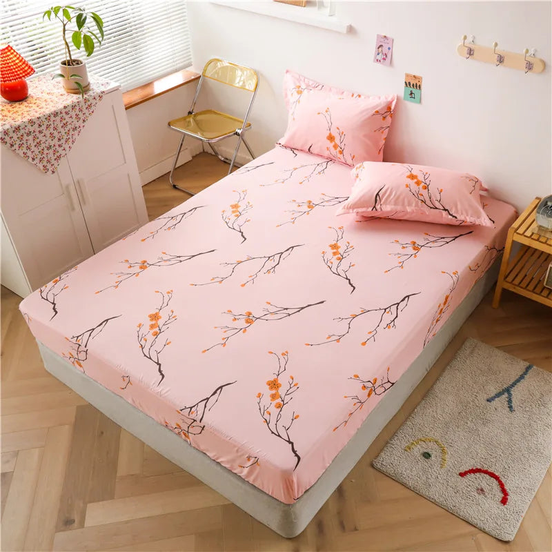 Afralia™ Night Sky Moon Fitted Sheet Set - 3Pcs, All Season Bedspread