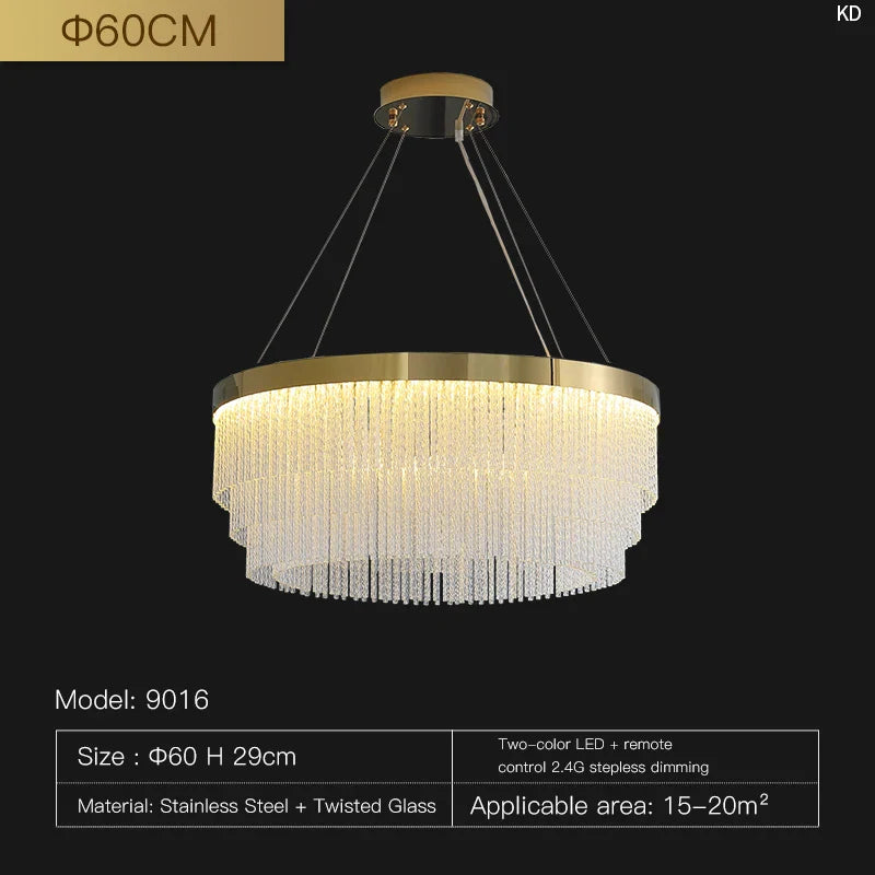 Afralia™ Crystal Pendant Light - Luxury Nordic Lamp for Home and Restaurant