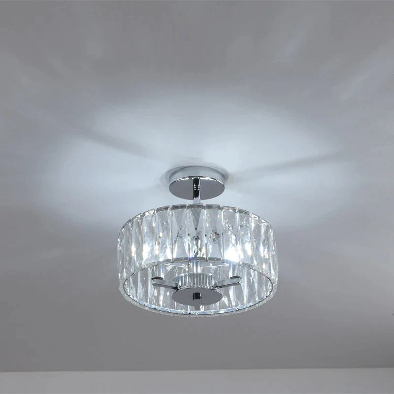 Afralia™ Chrome Crystal Chandelier Pendant: Modern Luxury Kitchen island Dining Room Decoration