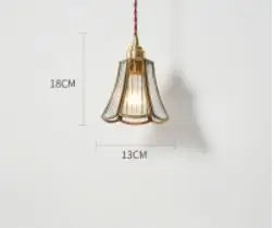 Afralia™ Blue Glass Pendant Lights for Bedroom Dinning Living Room