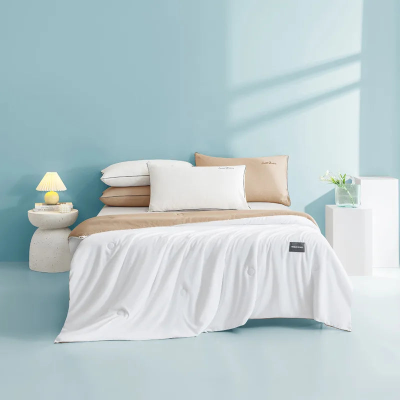 Afralia™ Summer Quilt: Super Soft Soya Fiber Filling, Breathable & Skin Friendly Blanket