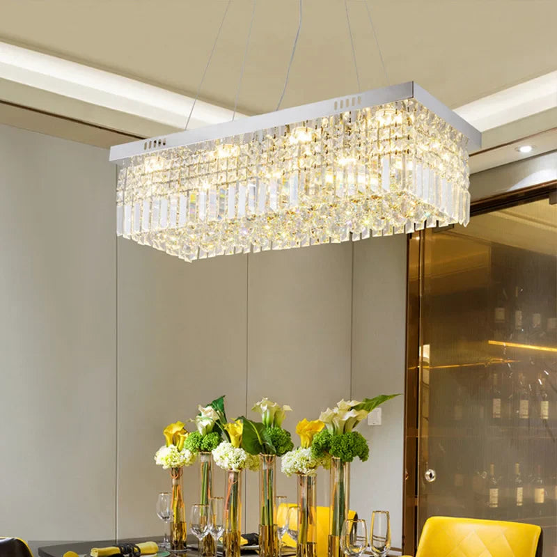Afralia™ Crystal Chandeliers: Modern LED Ceiling Pendant Light for Elegant Home Decor