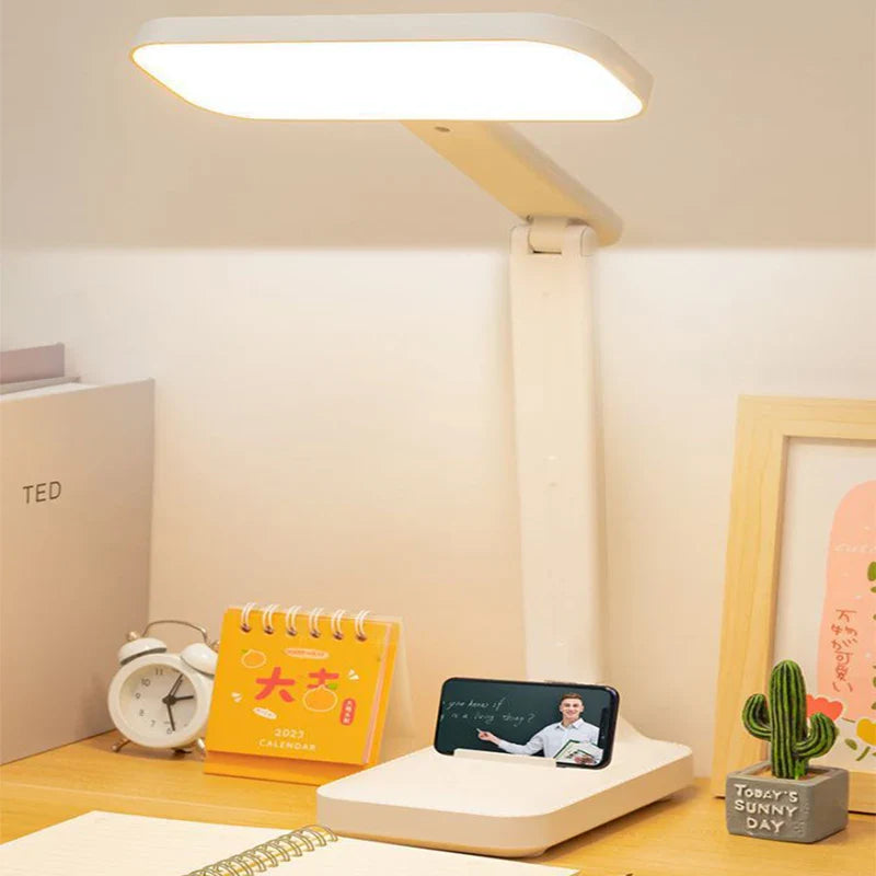 Afralia™ LED Desk Lamp: Dimmable Touch Night Light, USB Rechargeable, Eye Protection, Foldable Table Lamp.