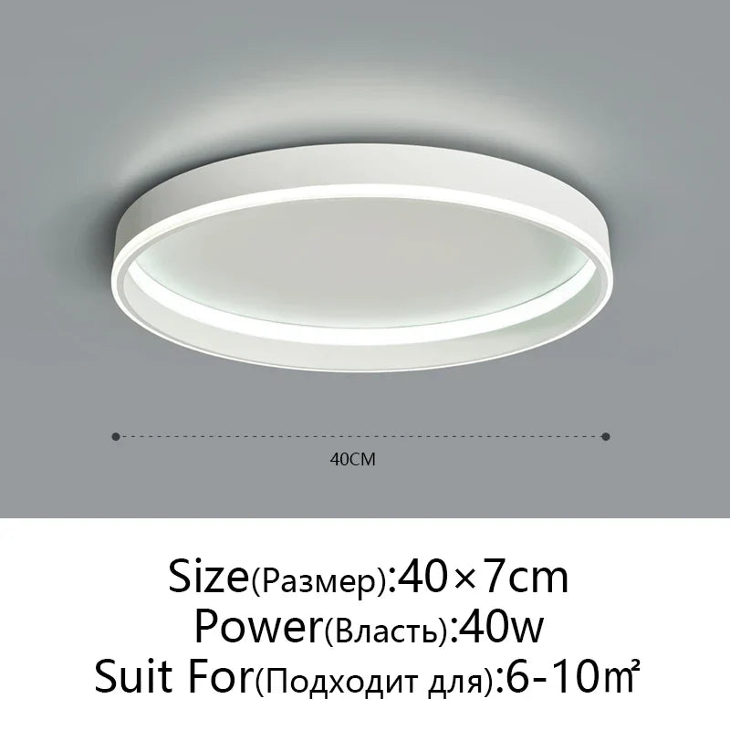 Afralia™ Round Bedroom LED Ceiling Light Modern Home Decor Minimalist Living Room Lighting