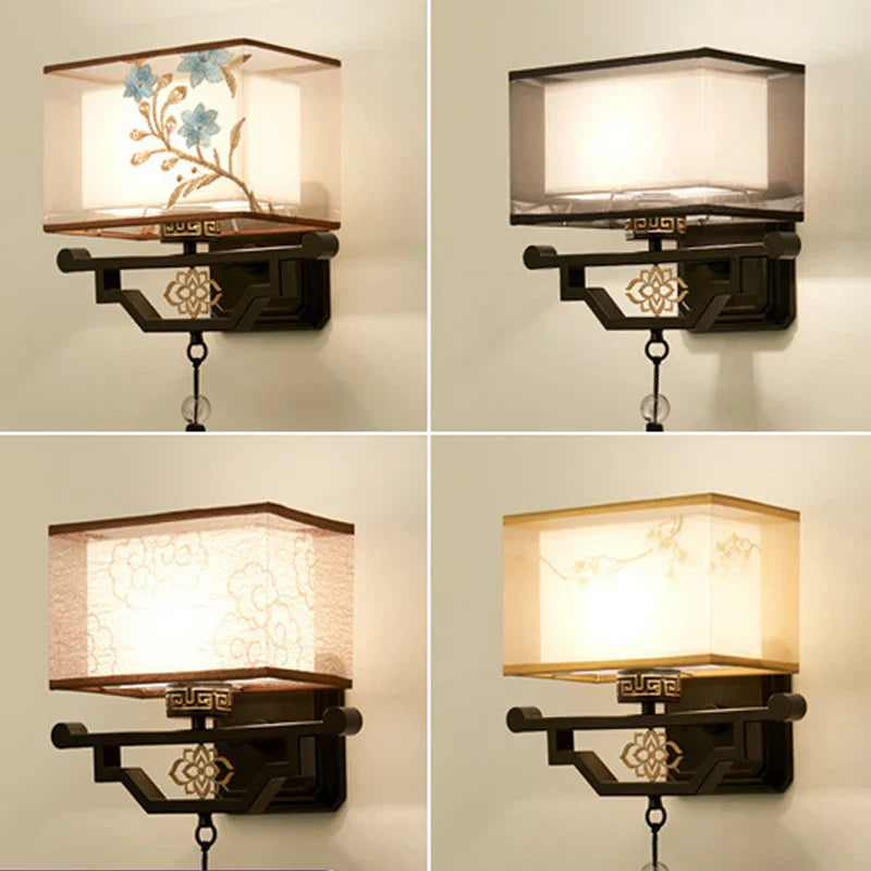 Afralia™ Elegant Fabric Wall Lamp for Living Room Bedroom, Modern LED Lighting Fixtures