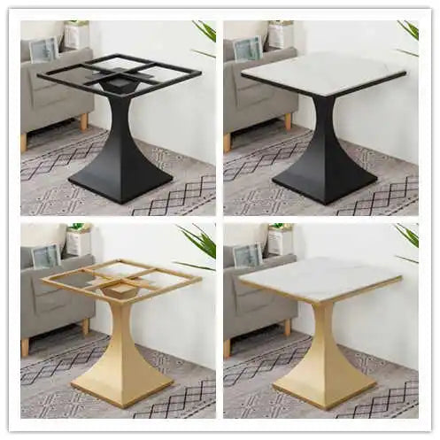 Afralia™ Metal Tea Table Leg Sofa Support Frame for Dining & Balcony Furniture