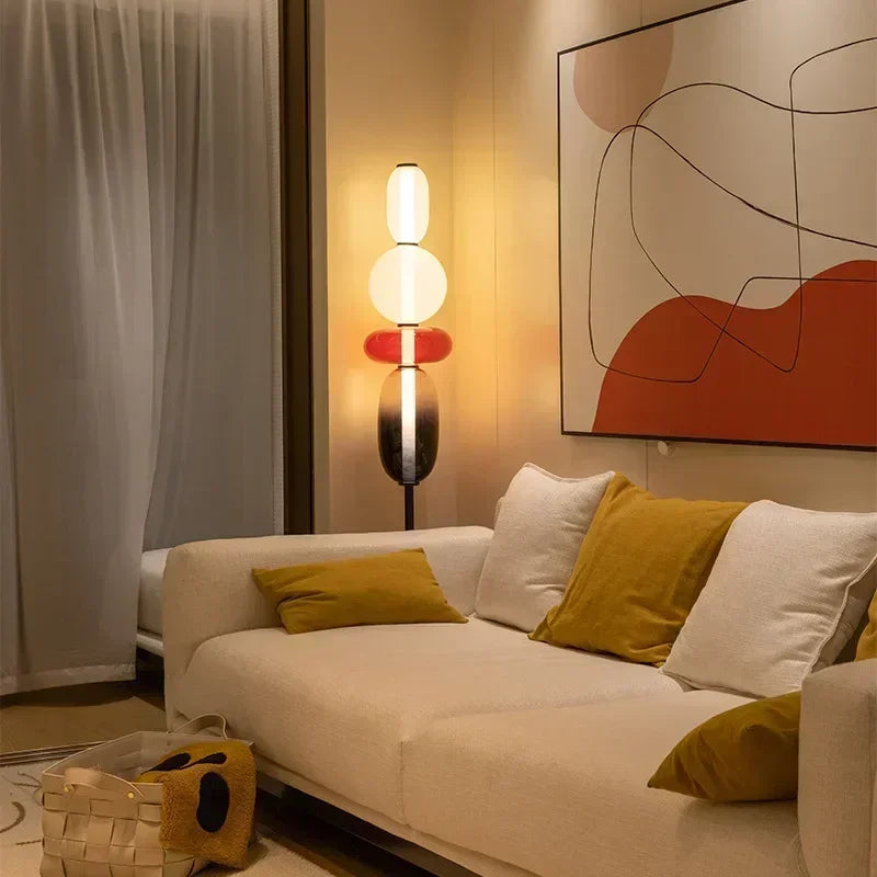 Afralia™ Glass Floor Lamp LED Table Light - Italian Design High Quality