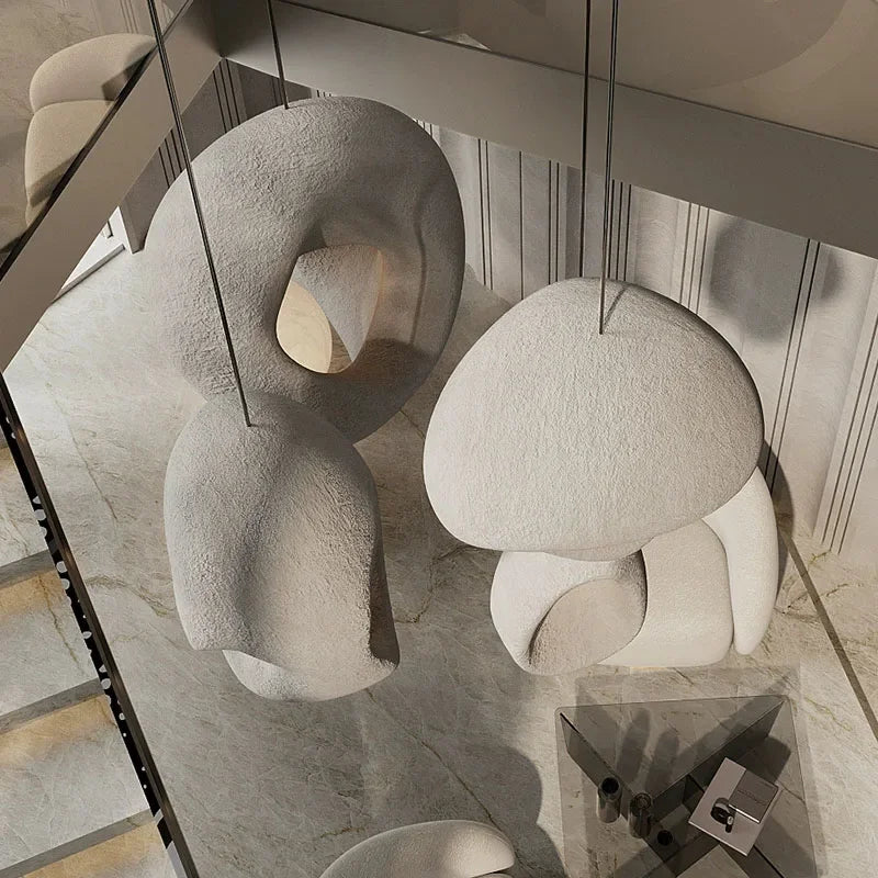 Afralia™ Handmade Wabi Sabi Duplex Villa Stairs Pendant Lights - Nordic Design Chandelier