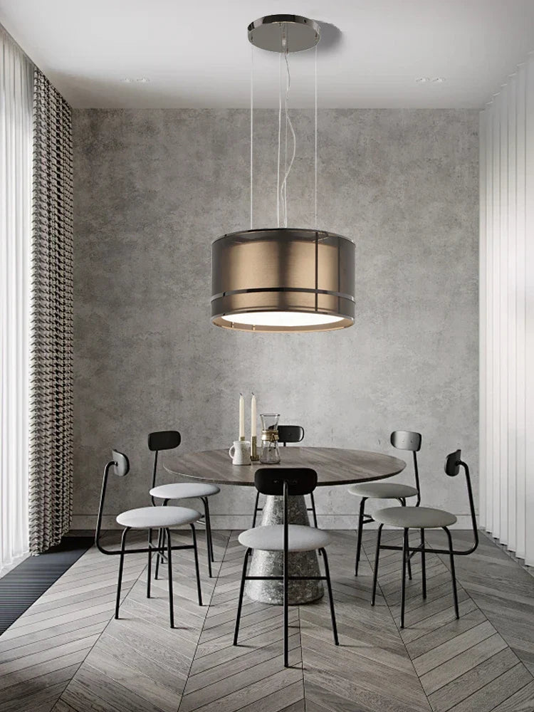 Afralia™ Designer Fabric Ceiling Pendant Light | Luxury Round Hanging Lamp