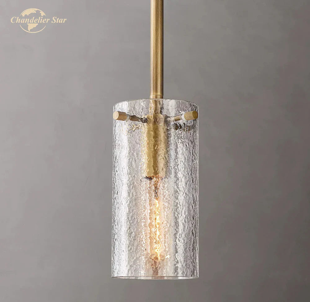 Afralia™ Modern Glass LED Chandelier Charleroi Pendant Light for Kitchen Bedroom Dining Room