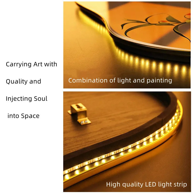 Afralia™ Crystal Ceramic LED Wall Lamp for Modern Wall Decor in Living Room Bedroom Office