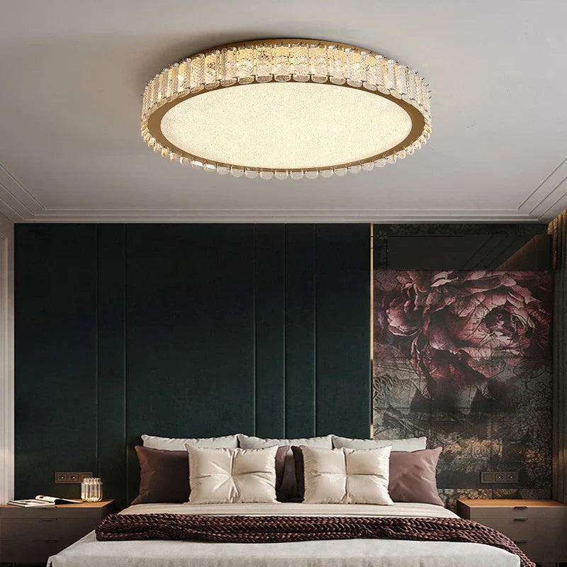 Afralia™ Crystal LED Ceiling Lights for Modern Home Decor Lighting