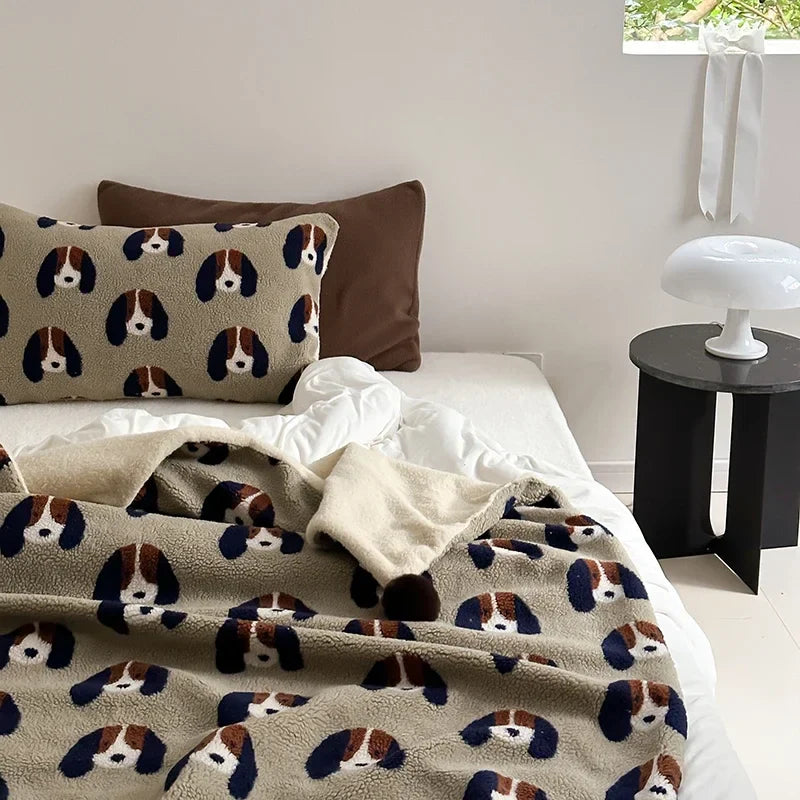 Afralia™ High Grade Sheep Rollie Loop Fleece Warm Sofa Blanket - Fluffy & Cozy Bed Throw