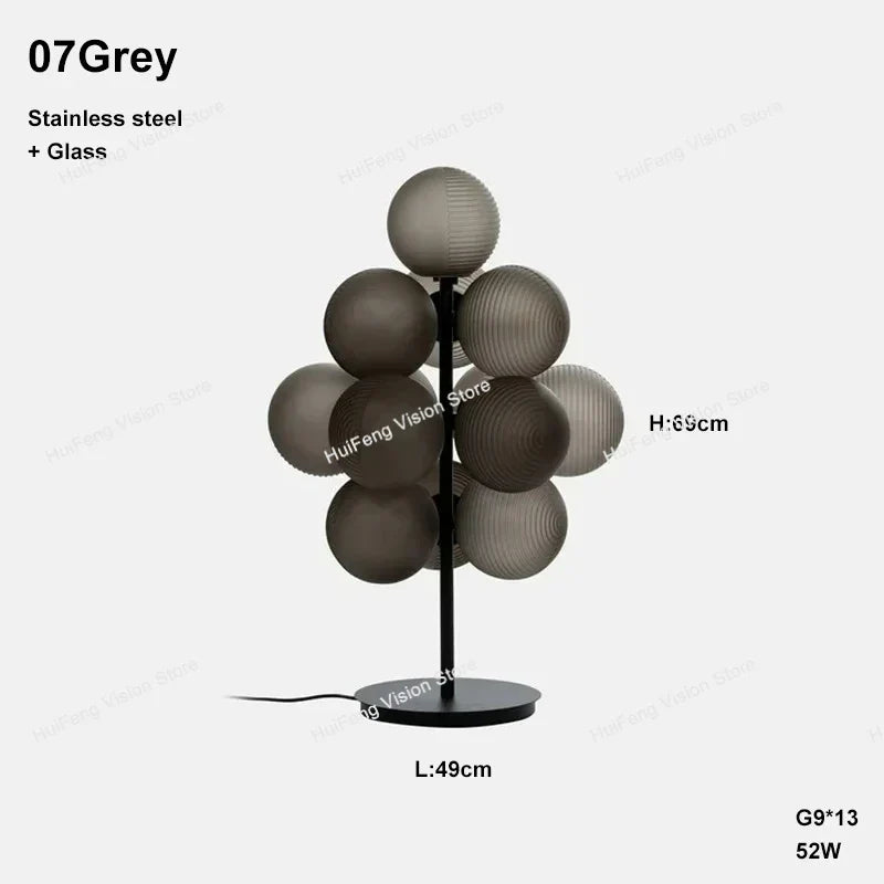 Afralia™ Purple Ripple Grape Ball Lampshade Pendant Chandelier, Modern LED Home Decor Lighting