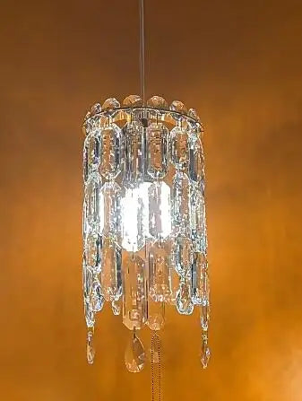 Afralia™ Crystal Round Dining Room Pendant Light in Gold/Chrome Luxury LED Fixture
