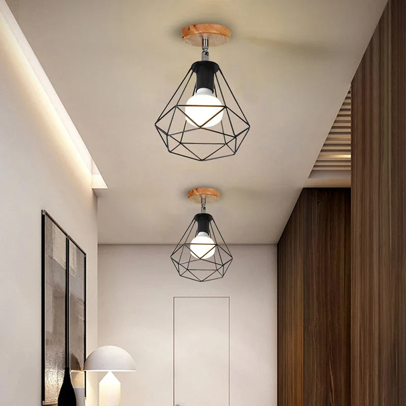 Afralia™ Vintage LED Ceiling Lamps for Indoor Spaces