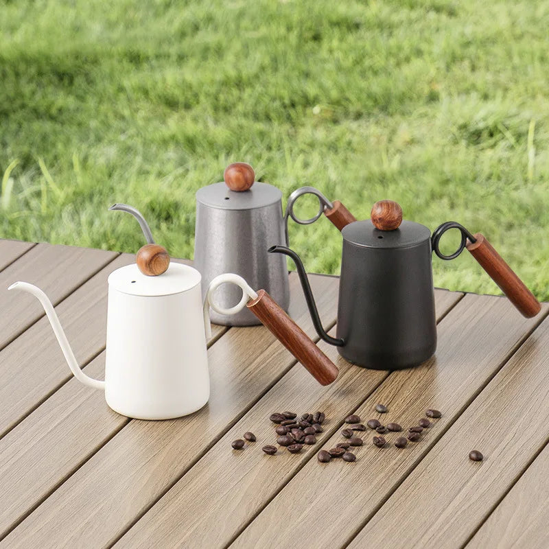 Afralia™ Stainless Steel Gooseneck Kettle Barista Tools Coffee Cafe Accessories Teapot Jug