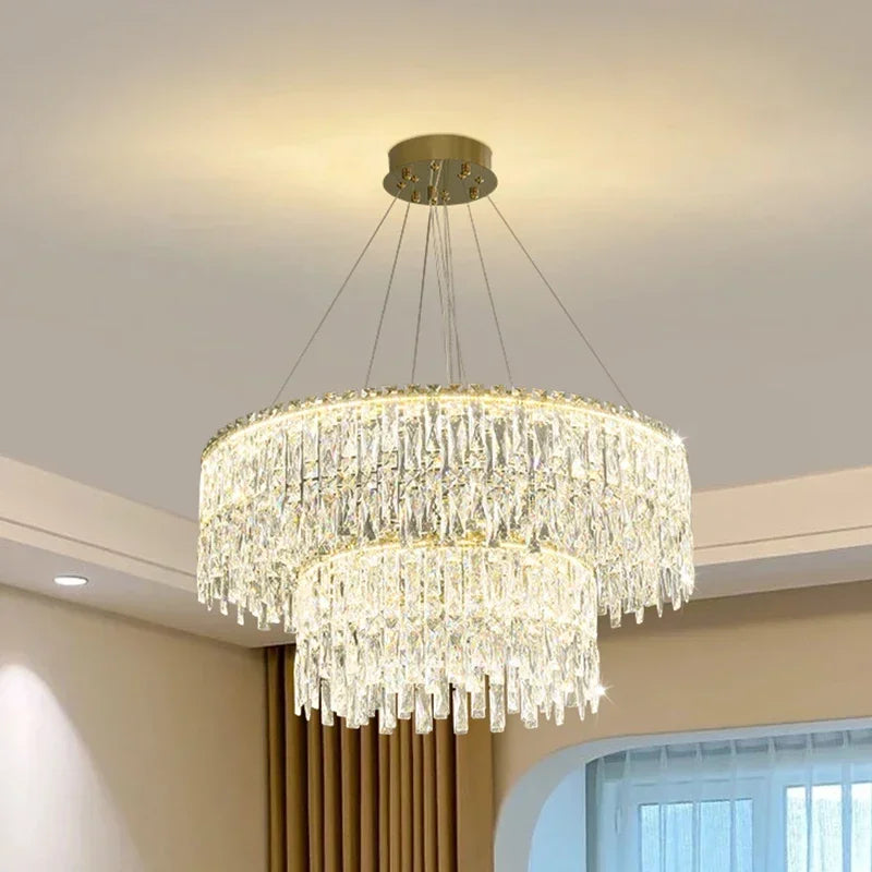 Afralia™ Crystal Chandelier: Luxury Bedroom & Living Room Lighting