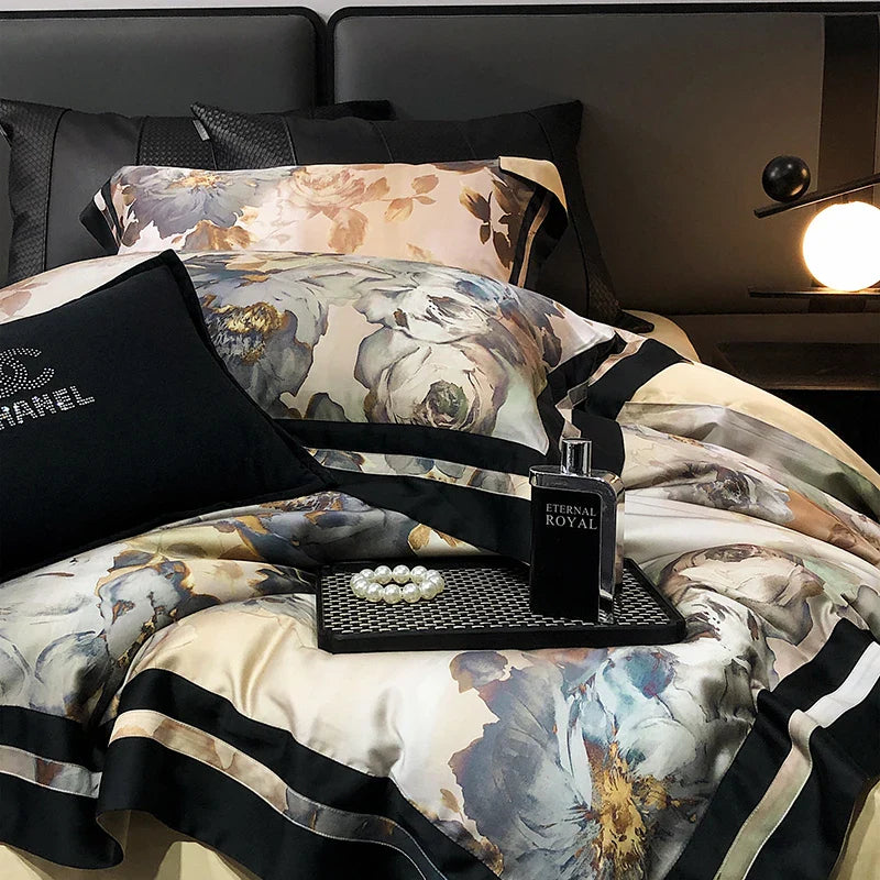 Afralia™ Vintage Flowers Bedding Set