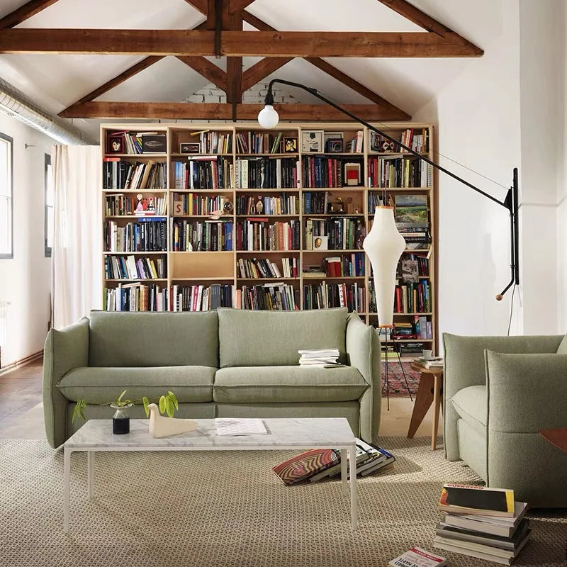 Afralia™ Rice Paper Floor Lamp LED Stand Light for Living Room Bedroom