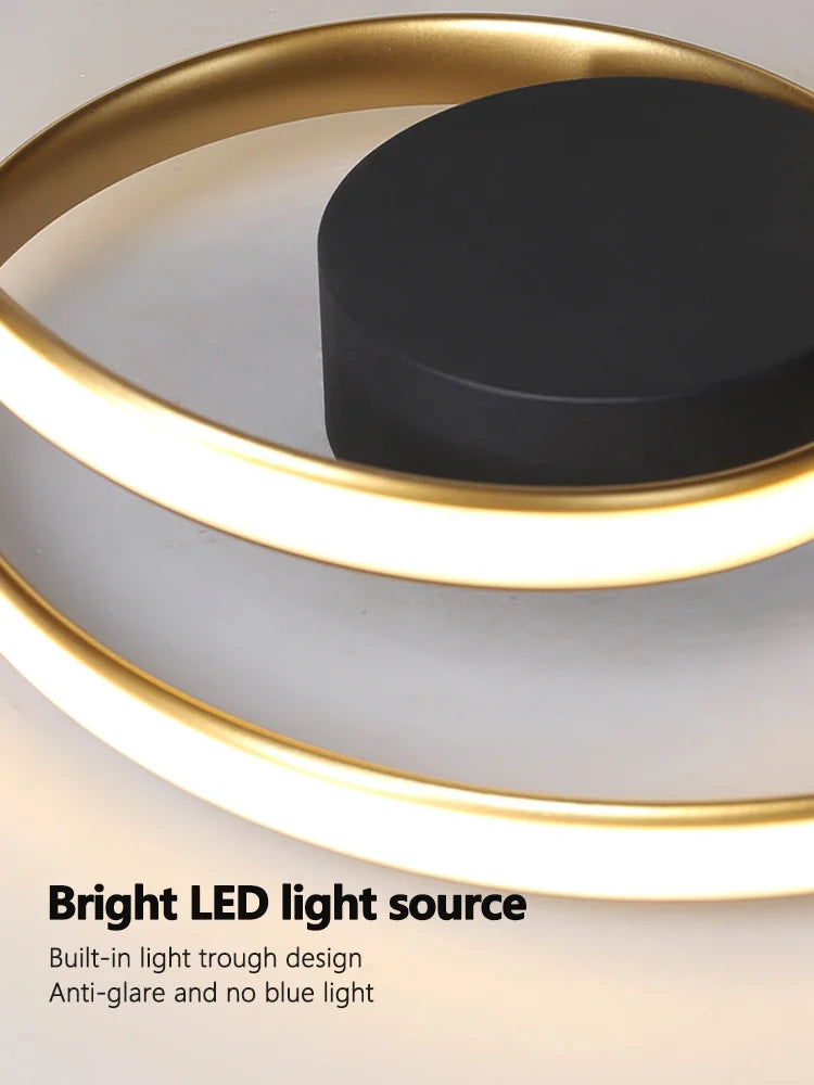 Afralia™ Modern Nordic Style LED Ceiling Lamps Bedroom Study Lighting