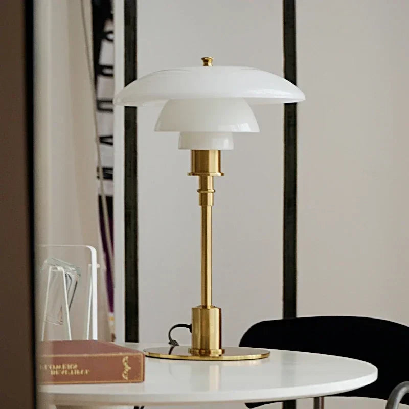 Afralia™ Glass Desk Lamp: Modern Danish Design for Living Room, Study, or Hotel Bedside
